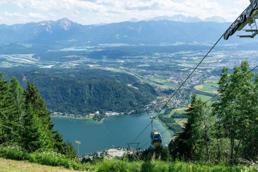 Hundefreundliche Bergwohnung neben der Skipiste - Mittelstation Skigebiet Gerlitzen Kanzelhohe Exterior foto