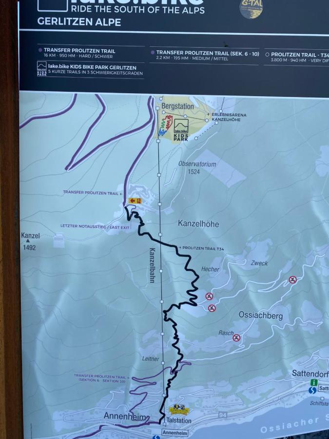 Hundefreundliche Bergwohnung neben der Skipiste - Mittelstation Skigebiet Gerlitzen Kanzelhohe Exterior foto